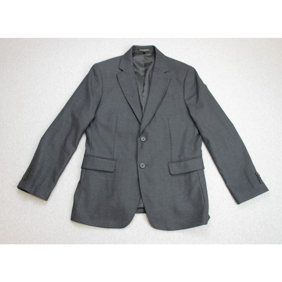 Banana Republic Blazer Mens 38S Gray Wool Blend 2 Buttons Notch Label - Picture 2 of 10